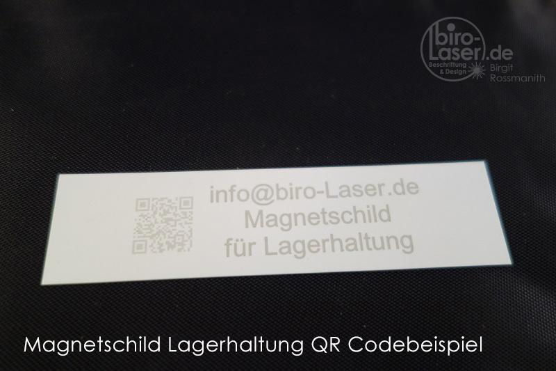 Magnetschild Lagerhaltung Laser