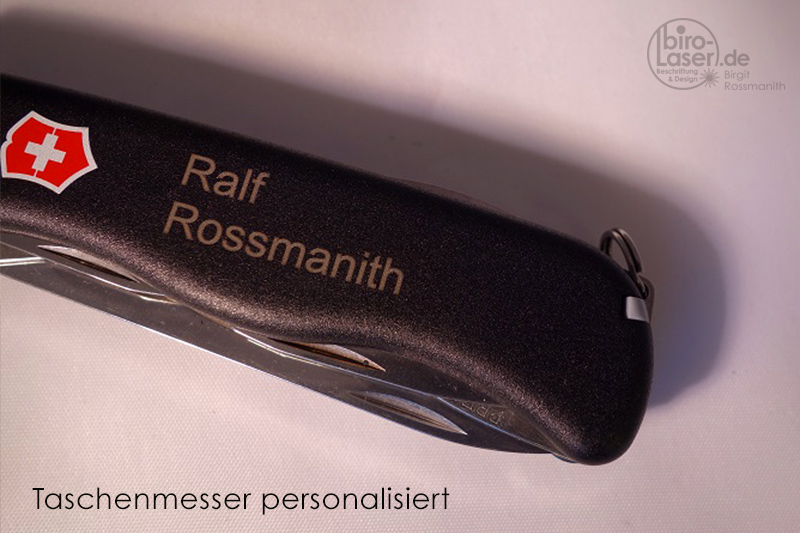 Taschenmesser personalisiert Laser