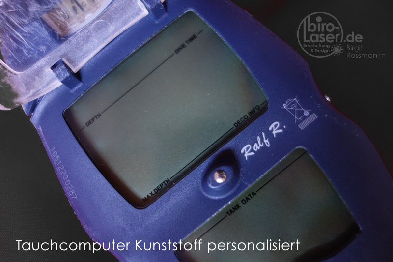 Tauchcomputer personalisiert Laser