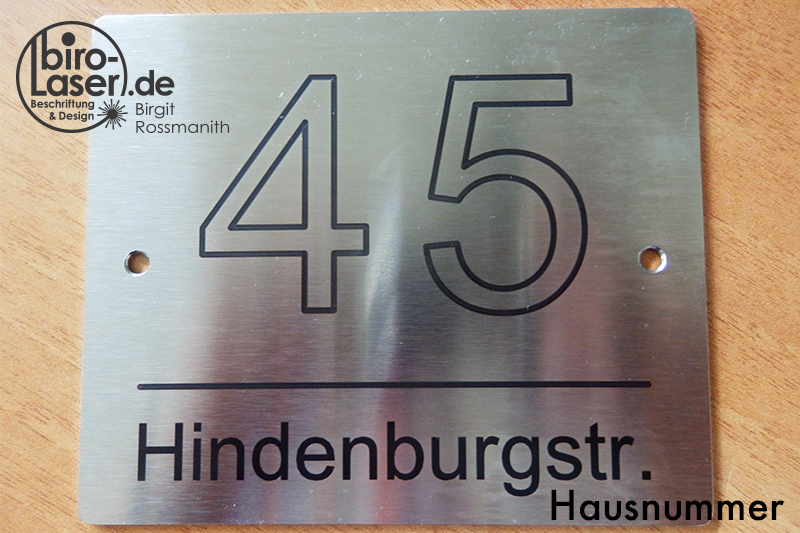 Hausnummer - Türschild